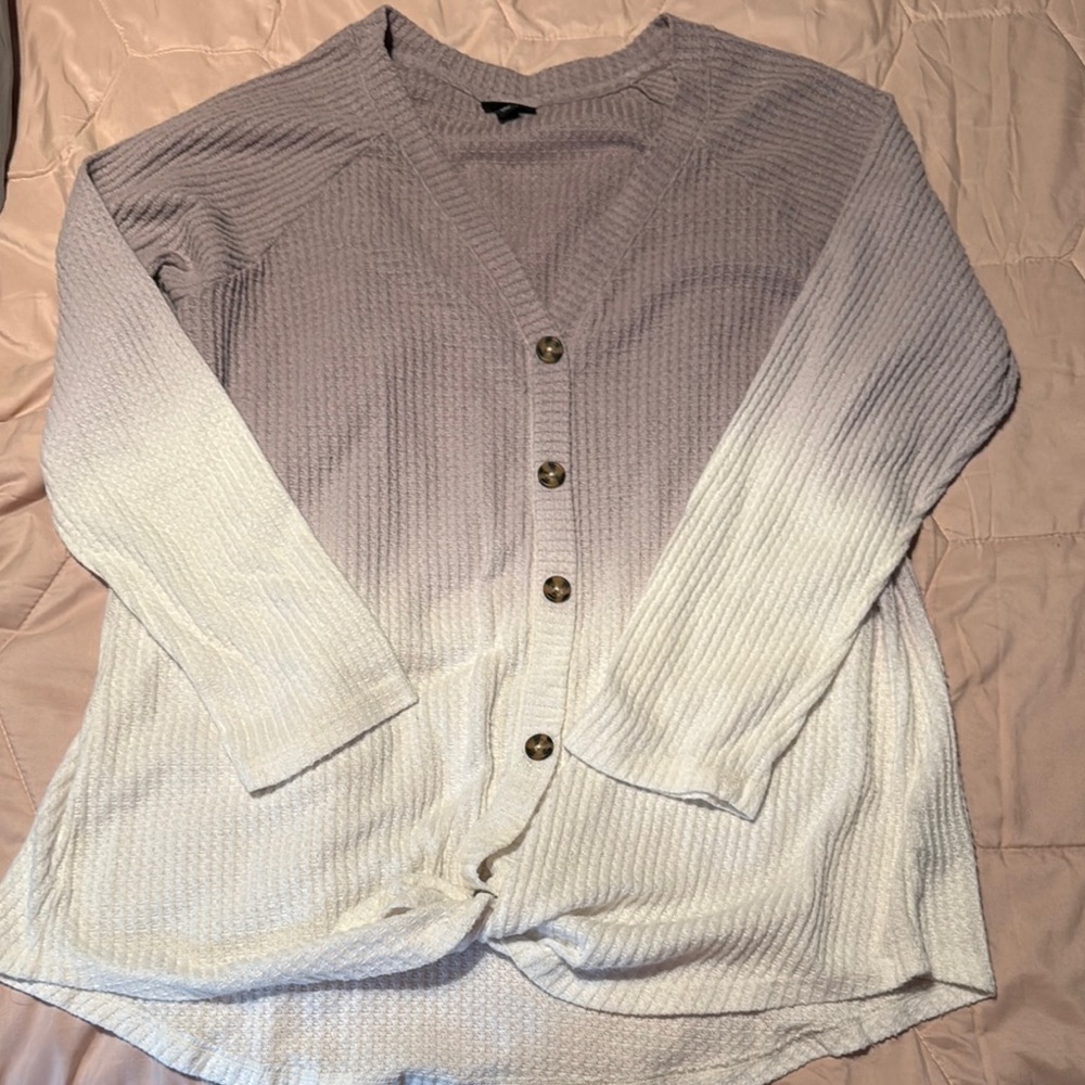 Torrid Tie Front Ombré Thermal